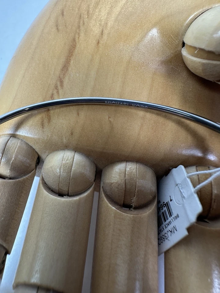 Lote de 3 Brazaletes Michael Kors Cuero Marrón Azul Estrás Foto 4 de 4