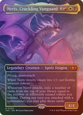 #ad Neriv Crackling Vanguard TDC #6 FOIL NM MTG BORDERLESS FULL ART $2.42