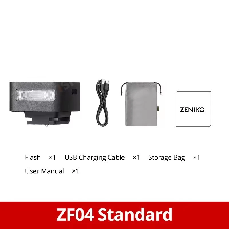 ZENIKO ZF04/ZF08 Mini Camera Flash Light Speedlite 5600K Canon Nikon Sony GR3 - image 4 of 4