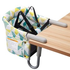 VEEYOO Clip On High Chair Folding Portable Baby Feeding Seat w/ Storage Bag