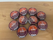 NEW Lot Of 10 Kiwi Shoe Polish CORDOVAN 1 1/8 Oz