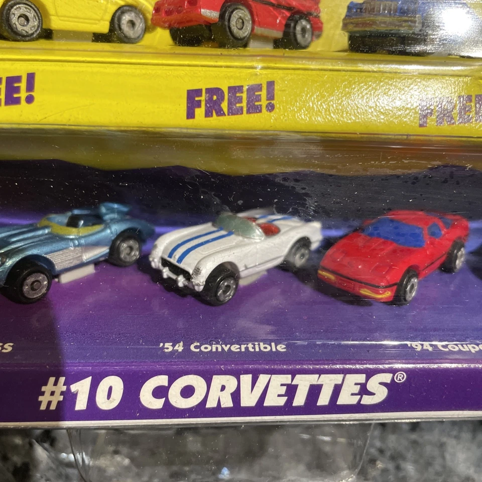 Micro Machines #10 Corvettes 1996 décimo aniversario + 5 autos gratis Galoob #65080 Foto 4 de 4