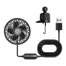 Car Air Vent Fan Compact Dashboard Vent Fan Slimline for Drivers