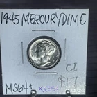 GEM BU MERCURY DIME 1945 P In  Super Nice Gem BU Condition XX354