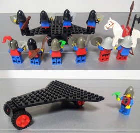 LEGO 6061 Siege Tower Crusaders Black Falcons Castle Minifigures