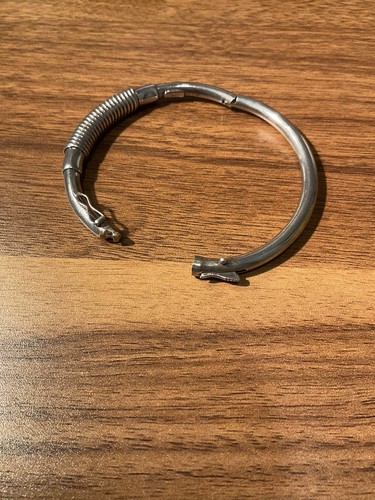 Bracciale vintage Ciani in argento sterling 925 a spirale, 15,9gr - Foto 3 di 8