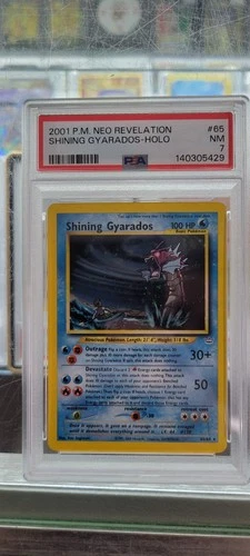 Shining Gyarados 65/64 Neo Revelation Holo PSA 7
