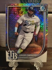 2025 Bowman Chrome Junior Caminero #80 Mega Mojo Refractor