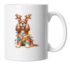 English Cocker Spaniel Mug, Cocker Spaniel Christmas Themed Dog Lovers Mug
