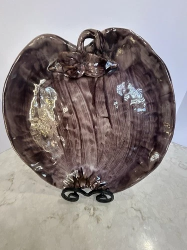 Stangl Pottery Vintage 1940-70 Terra Rose Trenton,NJ Purple 12” Serving Platter