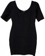 Mossimo Black Stretch Short Sleeve Dress Size S