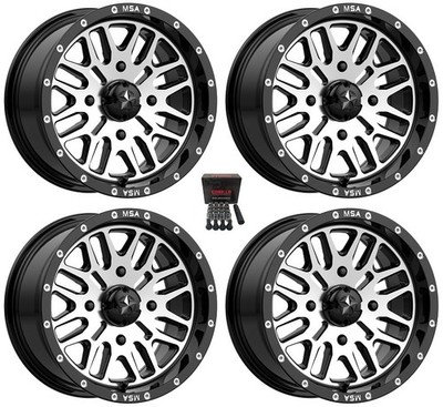 MSA M38 Brute UTV Wheels/Rims Machined 14'' Can-Am Defender