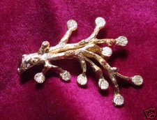 Branch Brooch Hamilton Gold Plated Glue On 5m...