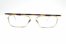 Vintage Vogart 8034 Col. 058 54 16 140 Gold Brown Square Glasses Eyeglasses NOS