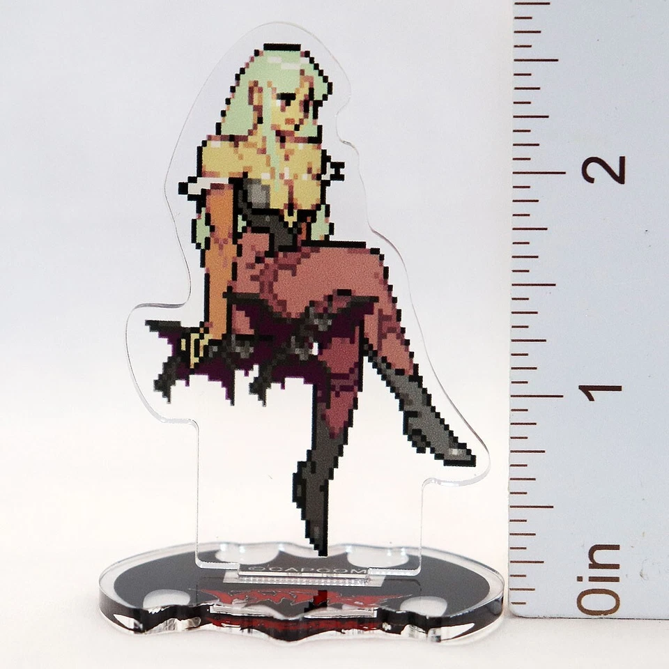 Figura Acrílica CAPCOM Vampire Savior Darkstalkers Morrigan Pixel Bead 2024 Foto 2 de 4