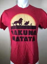 Lion King Hakuna Matata Disney Parks T-Shirt Simba Pumbaa Timon Men's MEDIUM