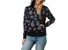 SANTA CRUZ Women's Pullover Hoodie OVAL DOTS - BLK - Medium - NWT