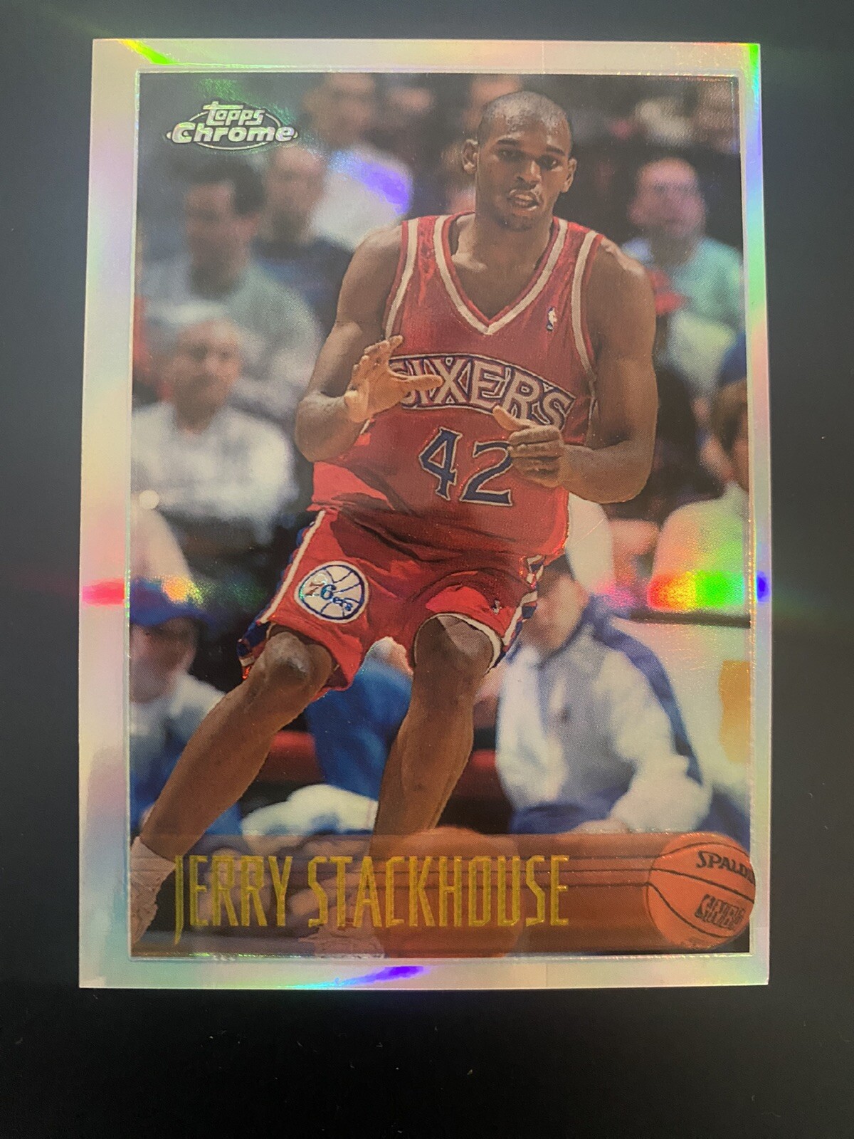 1996-97 Topps Chrome Refractor Jerry Stackhouse #42R