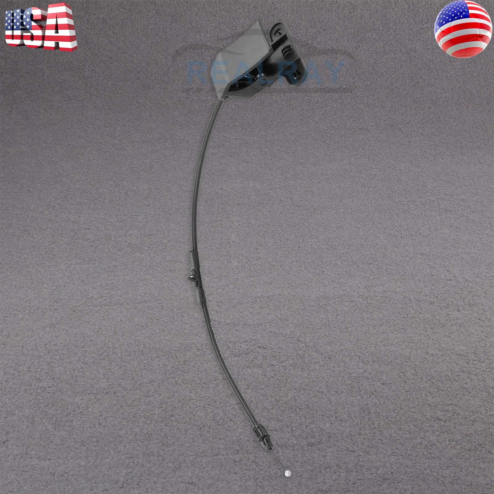 Outside Hood Mounted Release Handle Cable Black Fits For Jeep Cherokee 2014-2018