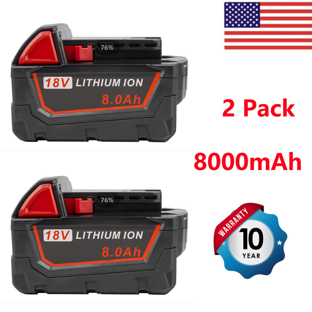 Milwaukee M18 18V 8.0Ah Lithium Extended Capacity Battery