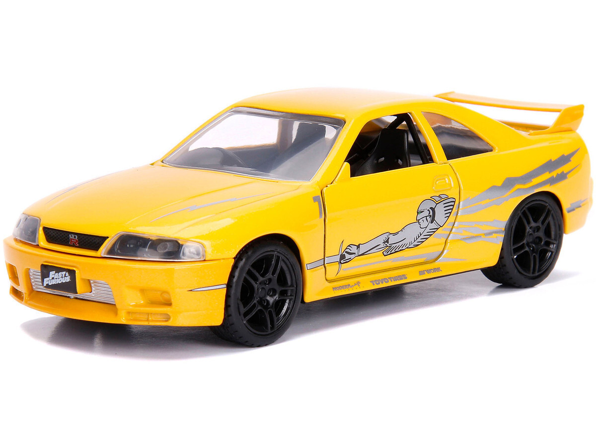 Jada Leon's Nissan Skyline GT-R BCNR33 Yellow Fast & Furious 1/32