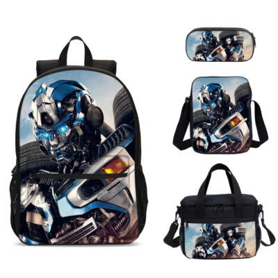 Transformers Movie Mirage Boy Large School Backpack Cooler Lunch Bag Pen Bag Lot