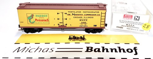 Micro Trains Line 49480 40' Sheathed Reefer Mahaffey Commission 3300 N 1:160 h28 | Zustand: Gebraucht