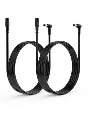 2 Pack Dc Power Extension Cable 1m 3.3ft 5.5mm X 2.1mm 90 Degree Right Angle Fem