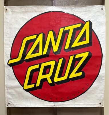 80s SANTA CRUZ vintage banner 90 x 90cm used item | eBay