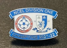 Hallam FC Champions 2021-22 Non-League football pin badge
