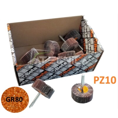 10er Set Lamellenräder mit Schaft D60x30x6 GR80 Beta 11266 30-40 Schleiflamellen