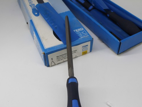 5x PFERD Germany Original File WH1132 Triangle 150mm w Handle #2 TM17 - Picture 3 of 6
