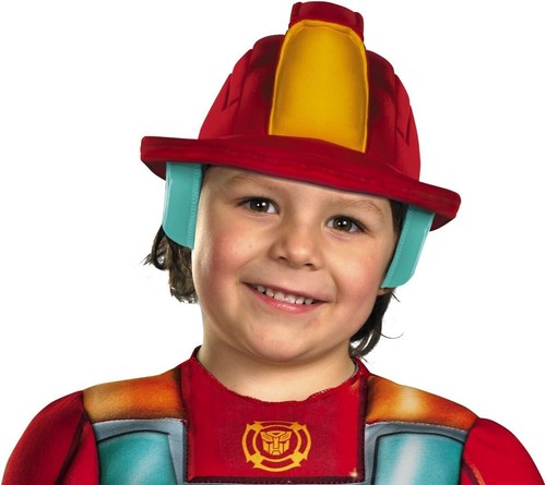 Disguise Boy's Transformers Heatwave Rescue Bots Toddler Muscle Costume, 4-6 - Picture 2 of 4