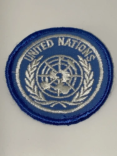 United Nations / U.N. Unilingual Early Pattern Cloth Cap Formation Patch Badge