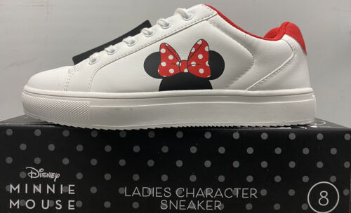 ALDI Disney Mickey Minnie Mouse Ladies Character Sneakers Shoes Womens Size 8 - Afbeelding 1 van 8