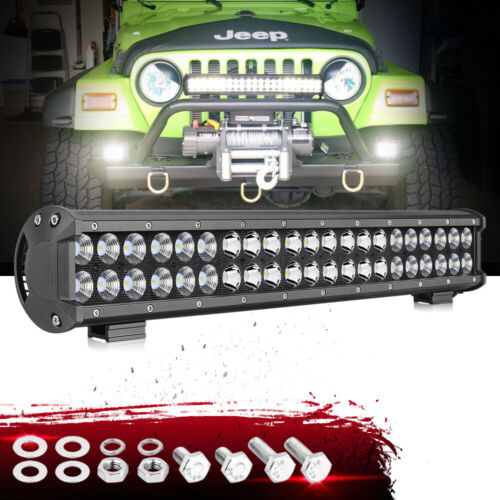 20" LED Work Light Bar Spot Flood Combo Offroad ATV For Ford F-150 Lower Bumper - Picture 12 of 15