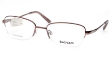 NEW bebe Over The Top BB5107 Shiny Brown EYEGLASSES FRAME 52-18-135 B33mm