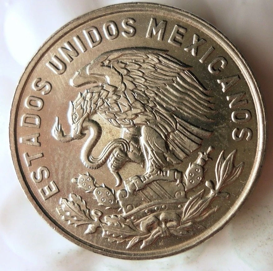 1968 MÉXICO 50 CENTAVOS - AU/UNC - Ótima moeda - FRETE GRÁTIS - Lixeira do México #3 - Imagem 2 de 2