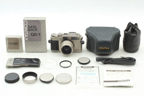 [MINT] Contax G1 Rangefinder Camera w/45mm F2 + Leather Hard Case from JAPAN