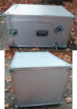 DJ Case Equipment Transportbox Flightcase Winkelrack Koffer silber Labicki modul