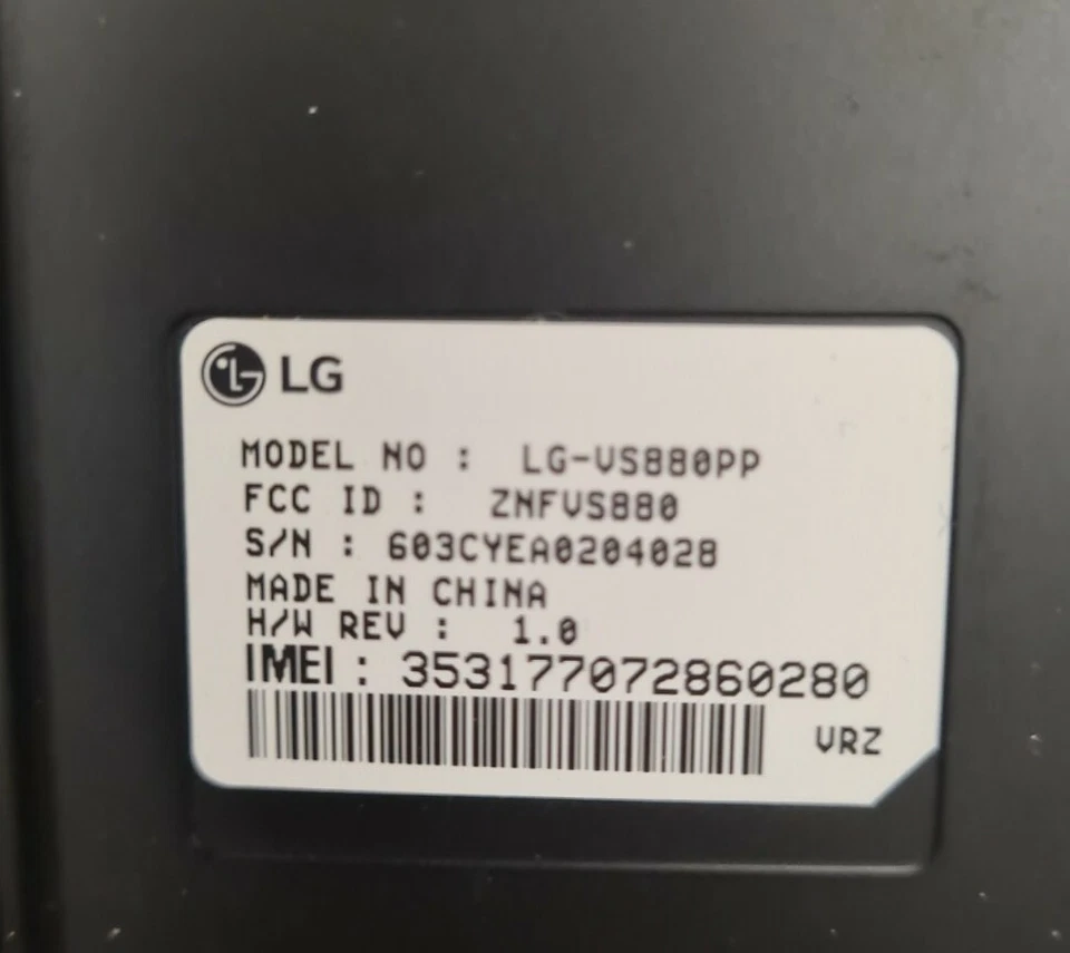 Google locked LG VS880 G Vista 5.7 in 8GB Verizon Network looks good can't activ - Image 3 of 4