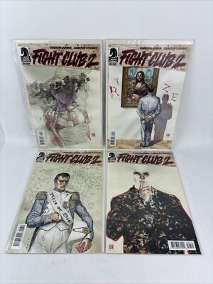 Fight Club 2 #4 #5 #6 #7 Chuck Palahniuk Lot of 4 Comics W Protective Bag & Card