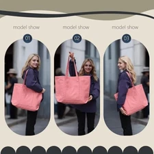 RIVERICH Large Canvas Tote Bag Heavy Duty Grocery Shopping Bags Weekender Bag