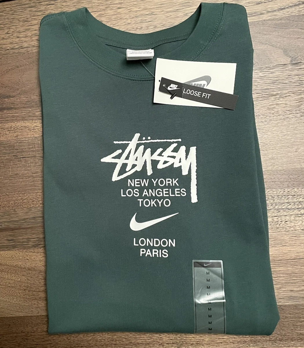 Nike X Stussy International T Shirt Rare Exclusive 2020 Green