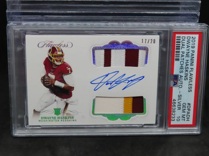 Dwayne Haskins Panini Flawless Rookie Dual Patch Autographs #DPADH Silver