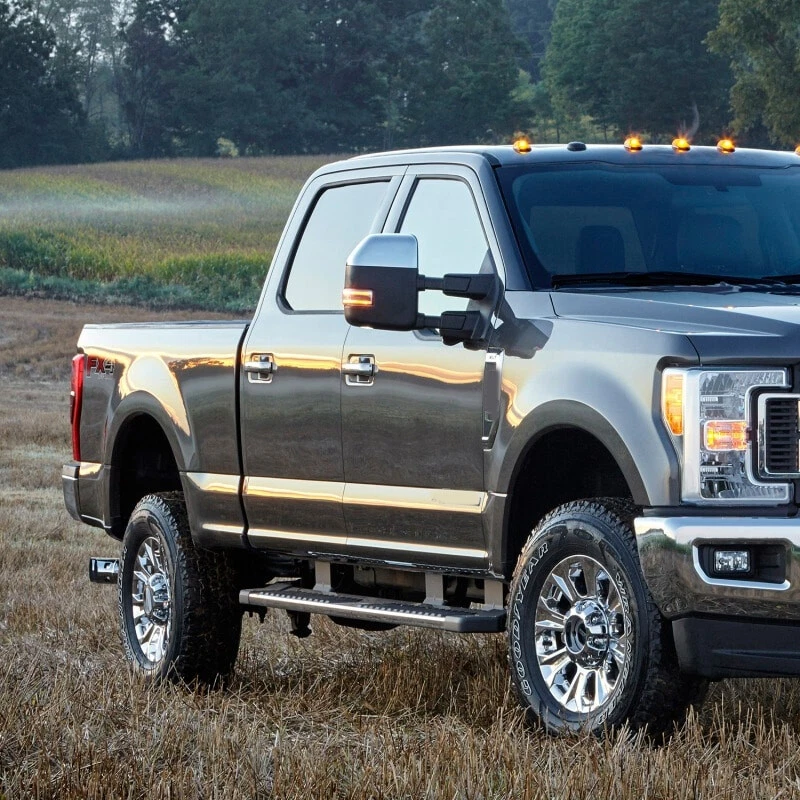 Juego de tapa de espejo cromado diestro + derecho para Ford Super Duty F250 F350 F450 2017-2022 Foto 3 de 4