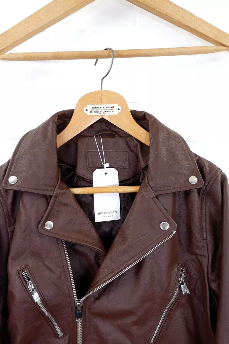 Bolongaro Trevor Genuine Leather Biker Motorcycle Brando Perfecto
