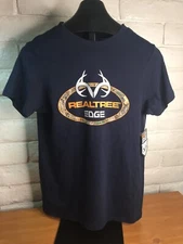 RealTree New Edge Men's T-Shirt Short Sleeve - Dark Blue - Size Medium with Tags