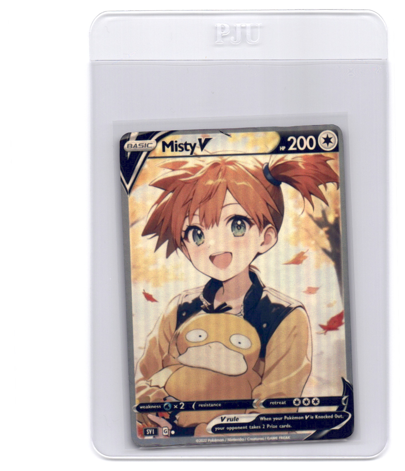 CUSTOMmade madeTOorder full art holo pokemon card Misty PTL28