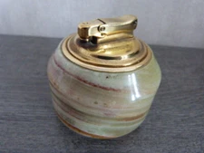 vintage onyx table lighter, hummingbird (smd7)